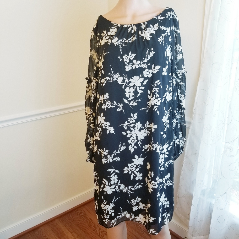 Jessica HowardFloral Chiffon Ruffle Dress 8 - Picture 3 of 11